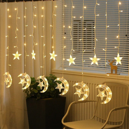 1-Moon and Star Decorative String Light