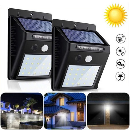 2 Pcs 30 LED Solar Light