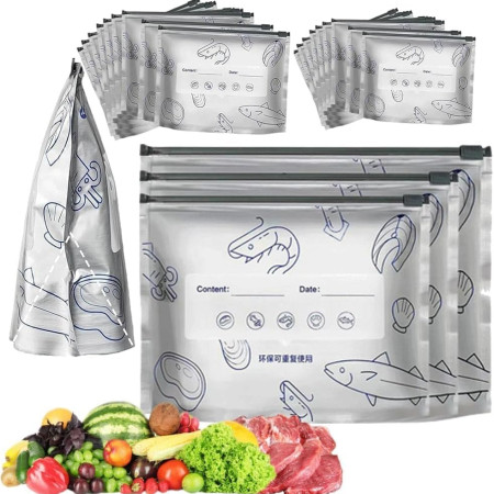 (20 পিছ) Aluminum Foil Zip Lock Bag