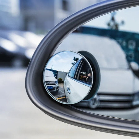 2PCS 360 Degree Sticker Mirror For Car Bike