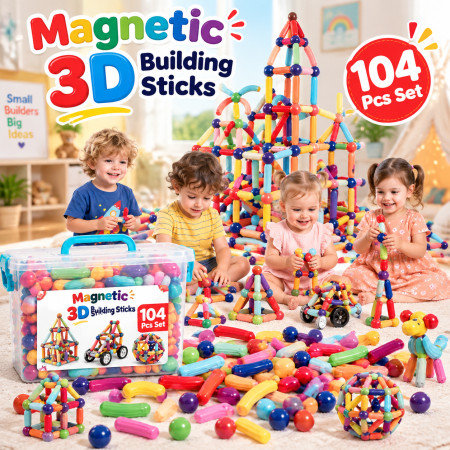 104 pcs set Magnetic-sticks